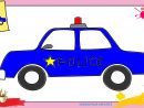 Dessin Voiture De Police - Comment Dessiner Une Voiture De Police  Facilement Pour Enfants destiné Voiture Facile À Dessiner