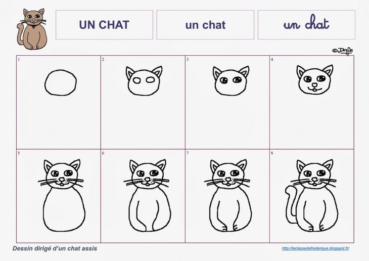 Dessins Dirigés | Apprendre À Dessiner Un Chat, Dessin, Chat encequiconcerne Apprendre À Dessiner En Maternelle