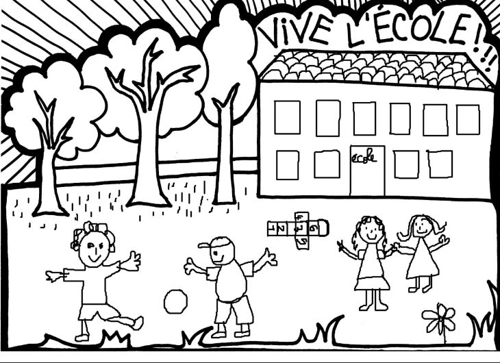 Dessins Gratuits À Colorier – Coloriage Ecole À Imprimer tout Coloriage Classe Maternelle