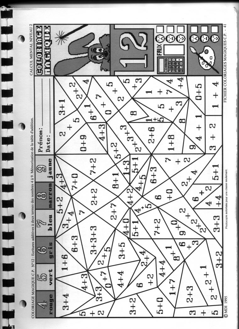 Dessins Gratuits À Colorier – Coloriage Magique Cp À Imprimer destiné Coloriage De Calcul