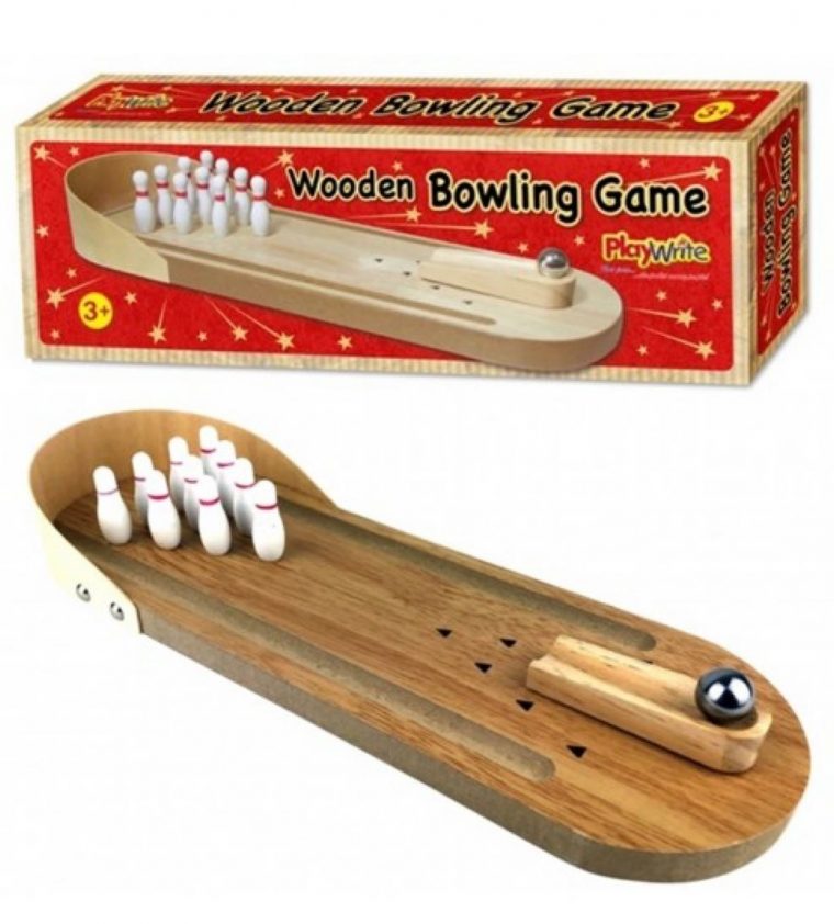 Details About Bois Bowling Jeu Enfants Skittles Amusant avec Jeu Bowling Enfant