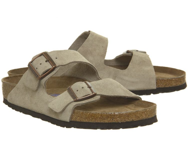 Details About Men Birkenstock Arizona Two Strap Sandals Taupe Sandals- Show  Original Title à Code Couleur Taupe