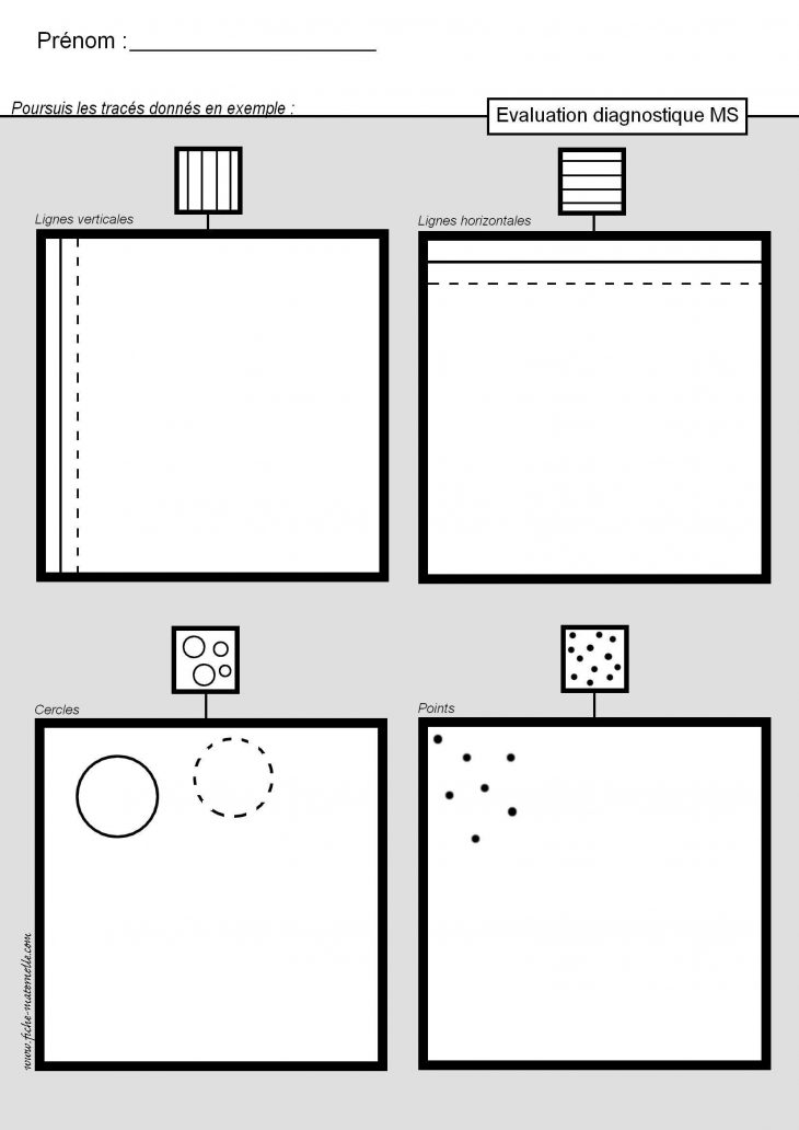 Diagnostique #maternelle #evaluation #moyenne #section serapportantà Évaluation Graphisme Ms