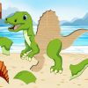Dino Puzzle - Jeux Educatif Gratuit Pour Android pour Puzzle Facile Gratuit