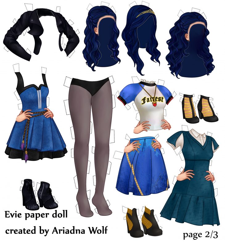 Disney Descendants Evie Paper Doll | Salle De Jeux, Dessin serapportantà Jeux De Descendants