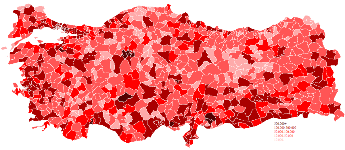 District (Turquie) — Wikipédia destiné Numero Des Departements Francais 