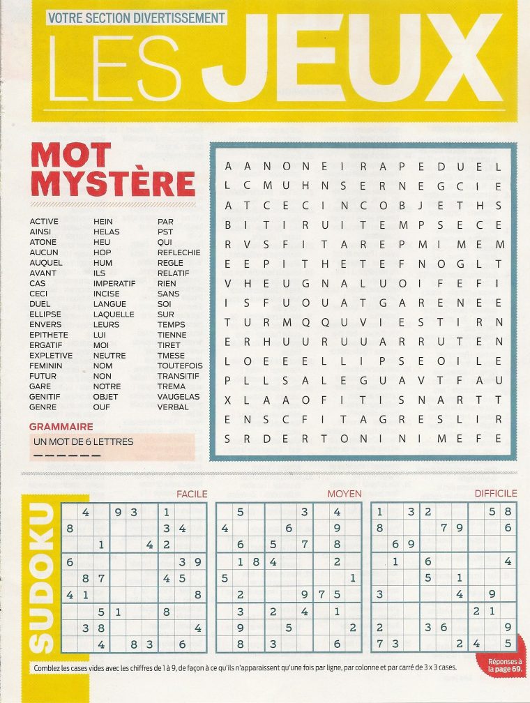 Divertissement: Mot Mystère – Sudoku – Frawsy | Sudoku, Jeux tout Mot Mystere