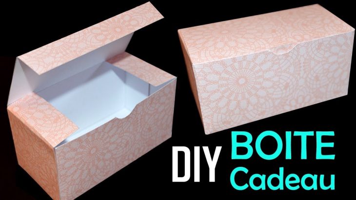 Diy Boite Cadeau En Papier – Comment Faire Une Boite Rectangulaire pour Gabarit Boite En Papier