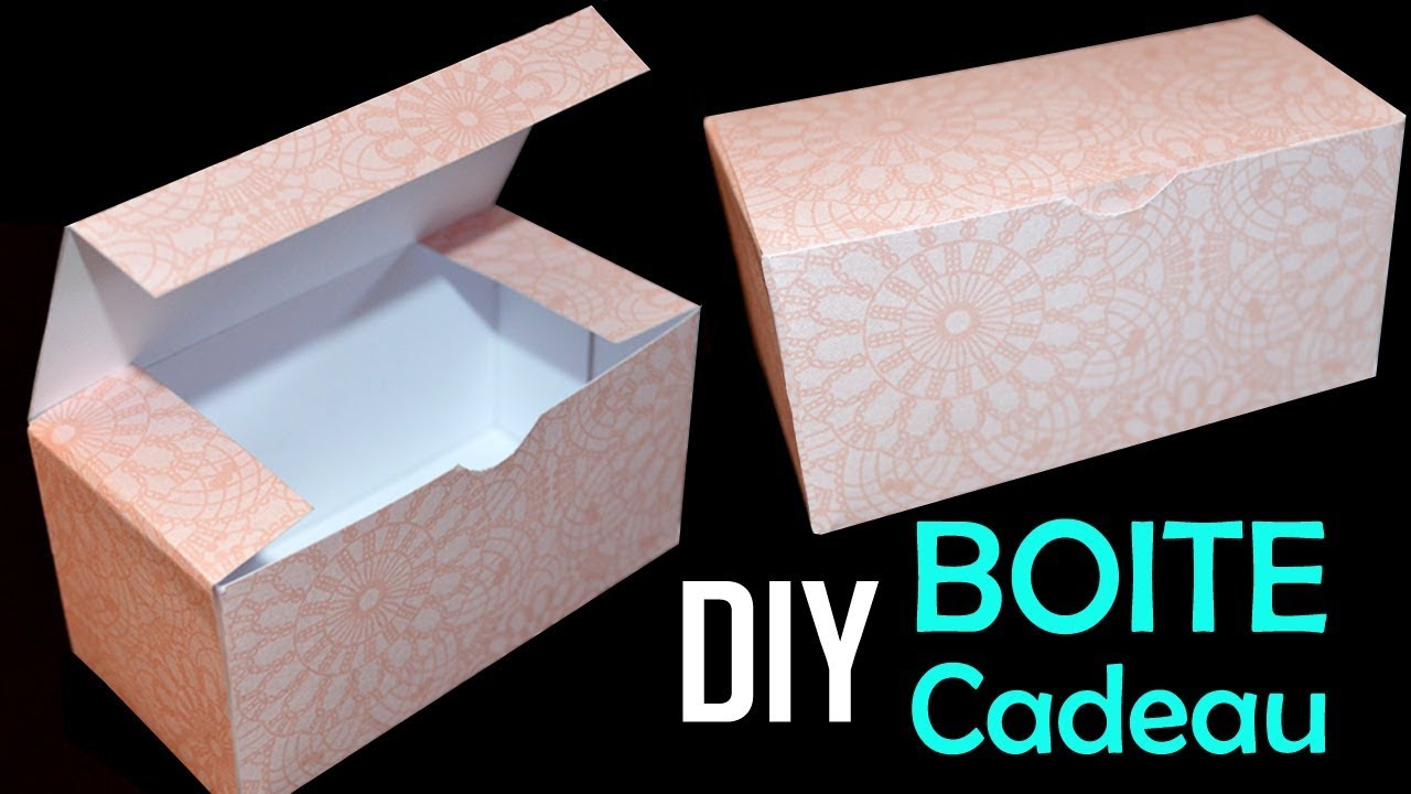 Diy Boite Cadeau En Papier - Comment Faire Une Boite Rectangulaire pour Gabarit Boite En Papier 