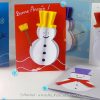 Diy Carte 3D Bonhomme De Neige En Volume - Gabarit Et Tuto pour Cartes De Noel Maternelle