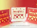 Diy Carte 3D Pop Up Bonne Année 2017 - Tuto Et Gabarit À Imprimer destiné Carte De Bonne Année Gratuite A Imprimer