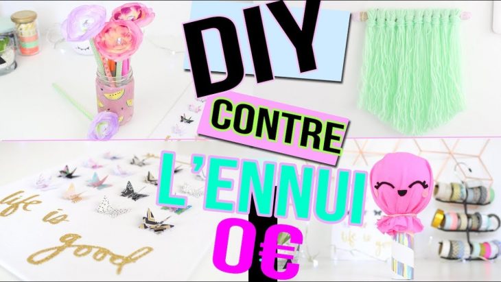 Diy ┋ Facile Avec Presque Rien 💸 0 € 💵 _ Activités Meres / Filles Deco  Chambre Francais concernant Activité Simple A Faire