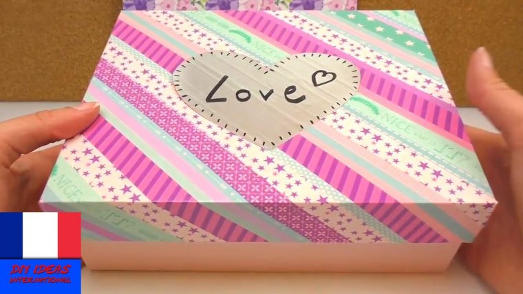 Diy Glossybox À Personnaliser Avec Washitape | Décoration De La Boîte Pour  Stocker concernant Boite À Personnaliser