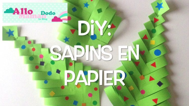 Diy Sapins De Noël En Papier ( Bricolage Facile Pour Noël ) concernant Activité De Noel Maternelle