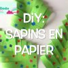 Diy Sapins De Noël En Papier ( Bricolage Facile Pour Noël ) concernant Activité Manuel De Noel