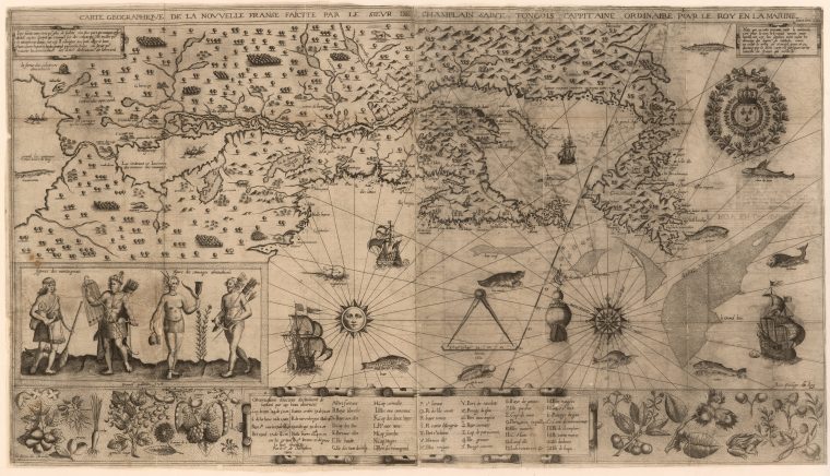 Dosya:samuel De Champlain Carte Geographique De La Nouvelle concernant Carte Géographique De France