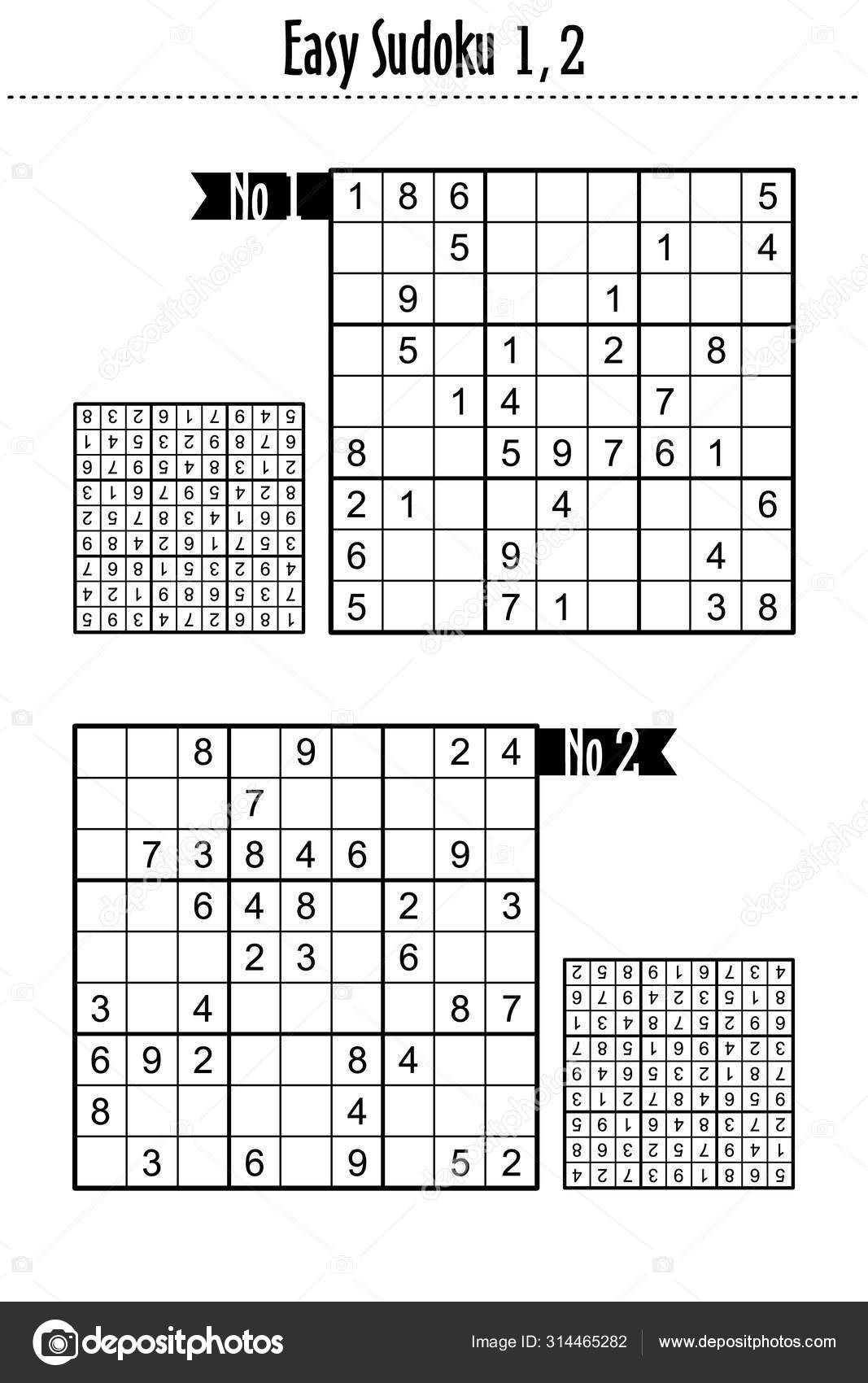 Easy Sudoku Puzzles Suitable Kids Beginners Just Relax intérieur Sudoku Facile Avec Solution