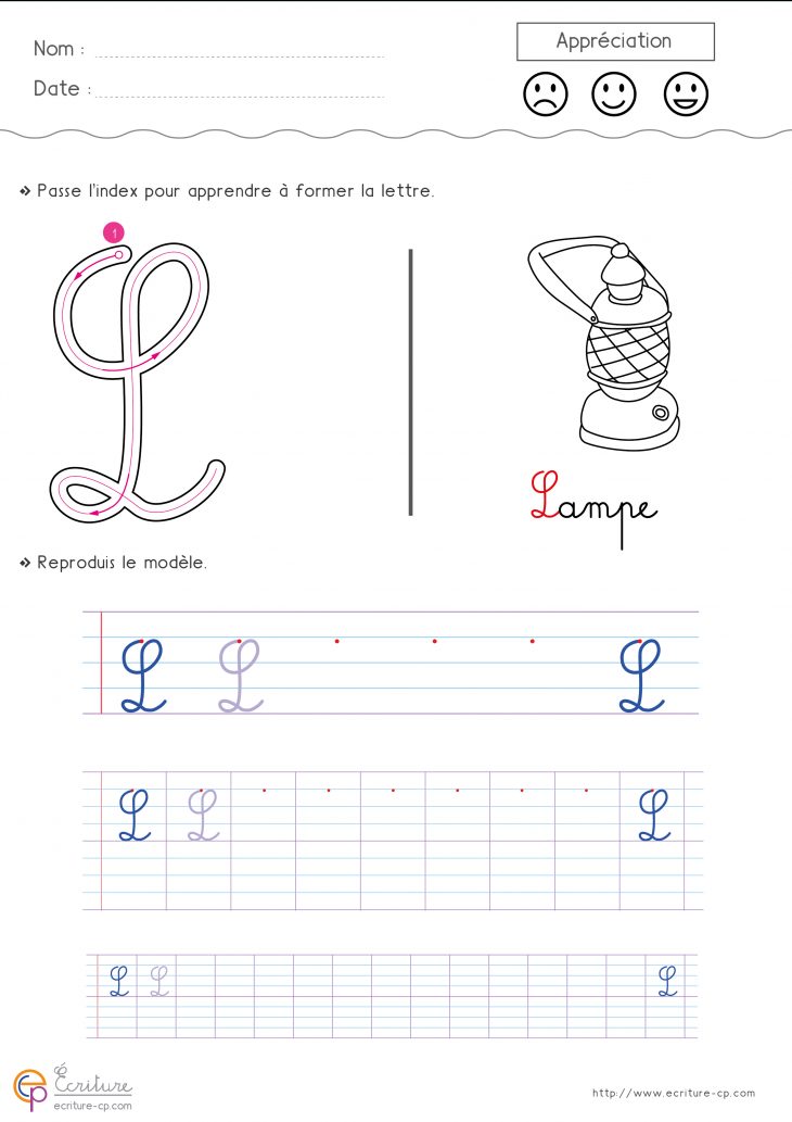 Écrire L'alphabet Majuscule Cursive Cp Ce1 | Fiche D à Ecriture En Majuscule