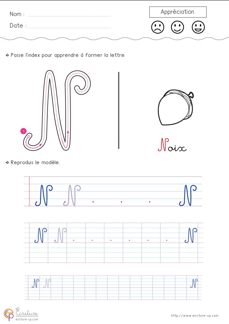 Écrire L'alphabet Majuscule Cursive Cp Ce1 | Fiche D tout Écriture Des Lettres Majuscules