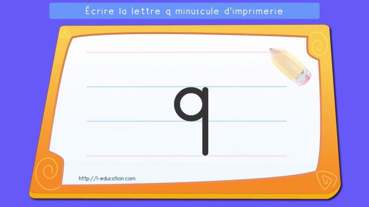 Écrire L'alphabet Script: Apprendre À Écrire La Lettre Q intérieur L Alphabet Minuscule