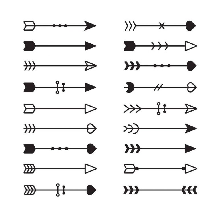 Ensemble De Flèches Ethniques – Telecharger Vectoriel tout I Fleches Gratuit