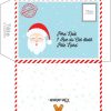 Enveloppes De Noël, Des Enveloppes De Noel A Imprimer - Noel destiné Pere Noel A Decouper