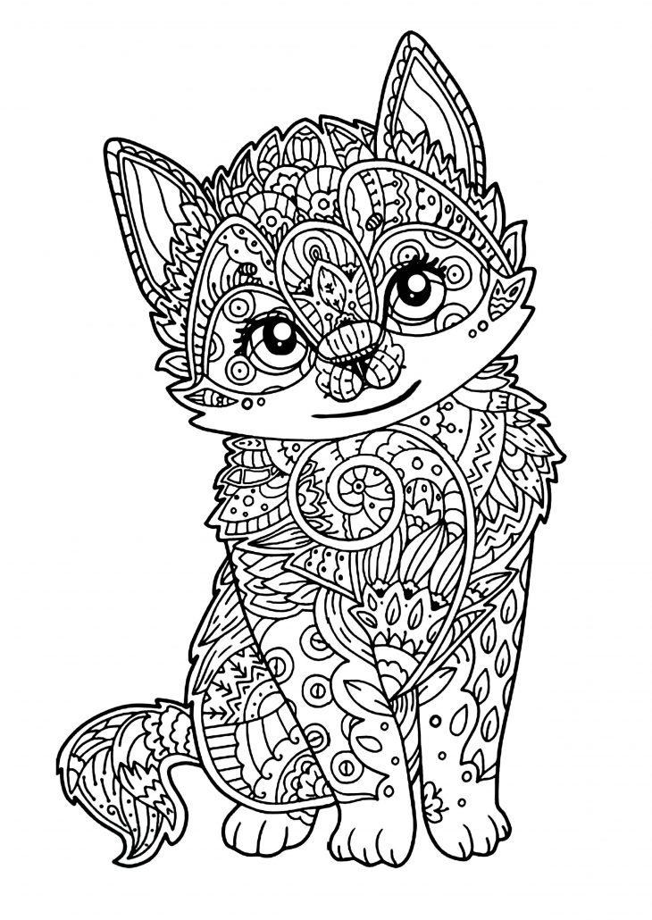 Épinglé Par Holder Sur Mandalas | Coloriage Mandala Animaux à Coloriage De Chat En Ligne