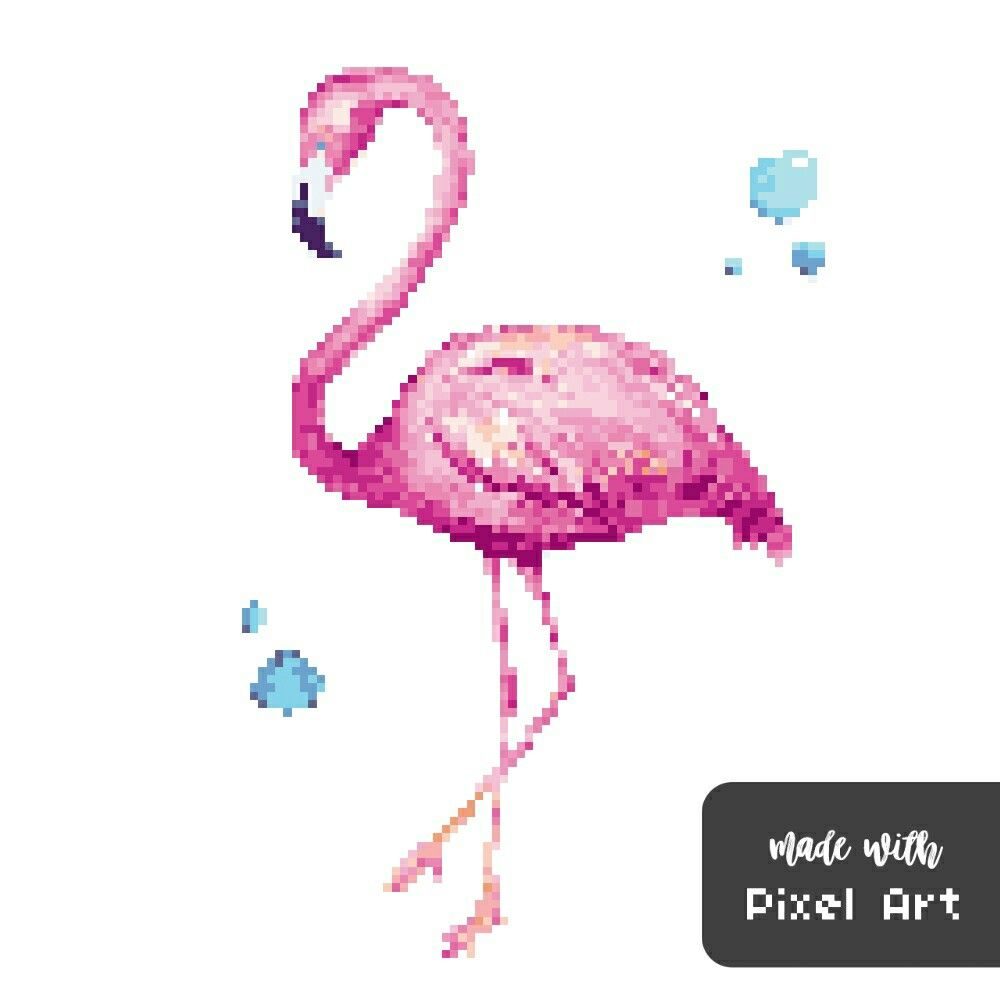 Épinglé Par Moi Queen Sur Pixel Art | Pixel Art, Flamant à Pixel Art Flamant Rose 