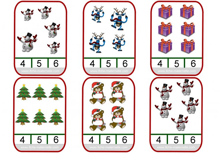 Épinglé Sur Matematika – Kártyák intérieur Jeu Noel Maternelle