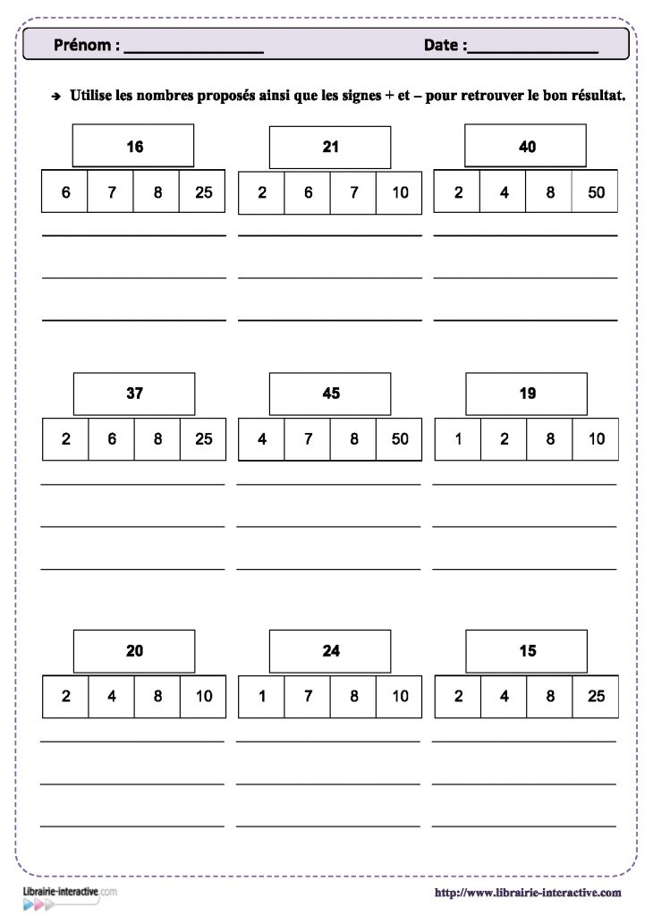 Épinglé Sur Mathématiques C2-C3 concernant Jeux Mathématiques Cm2 À Imprimer