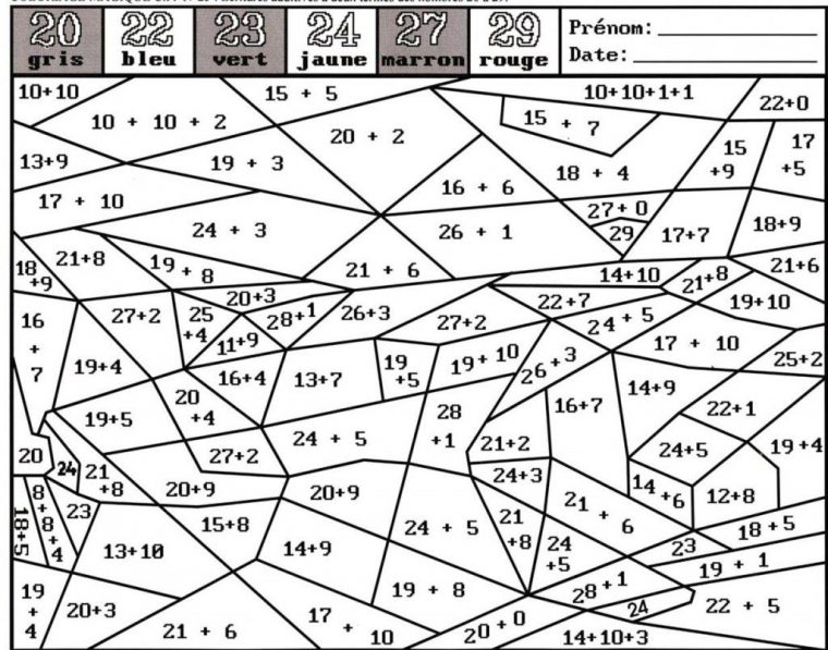 Épinglé Sur Maths Calcul tout Coloriage De Calcul