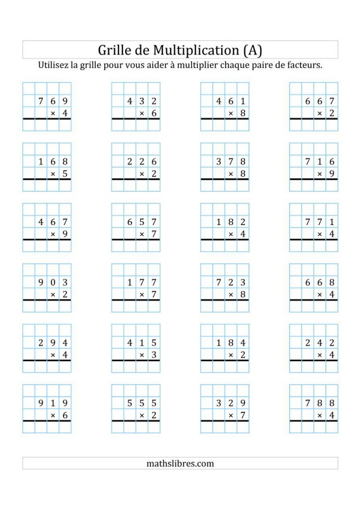 Épinglé Sur Montessori avec Exercices Maths Ce2 À Imprimer