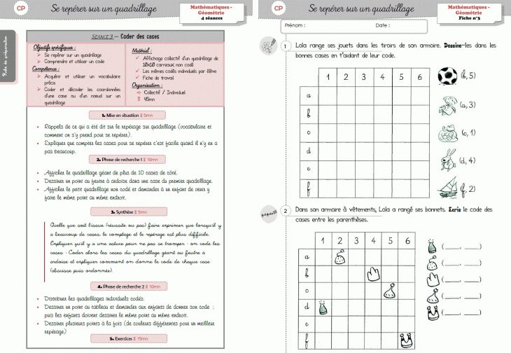 Épinglé Sur Pour L'élémre avec Évaluation Reproduction Sur Quadrillage Ce1