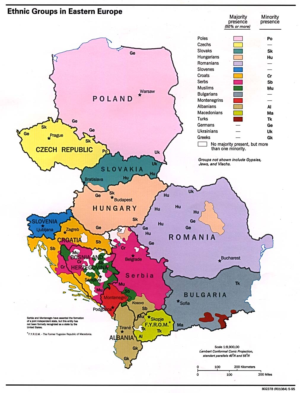 Ethnic Groups In Eastern Europe - Full Size | Gifex destiné Carte Europe Est 