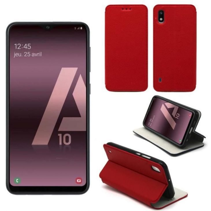 Etui Coque Samsung Galaxy A10 Rouge – Housse Pochette serapportantà A10 Jeux Gratuit