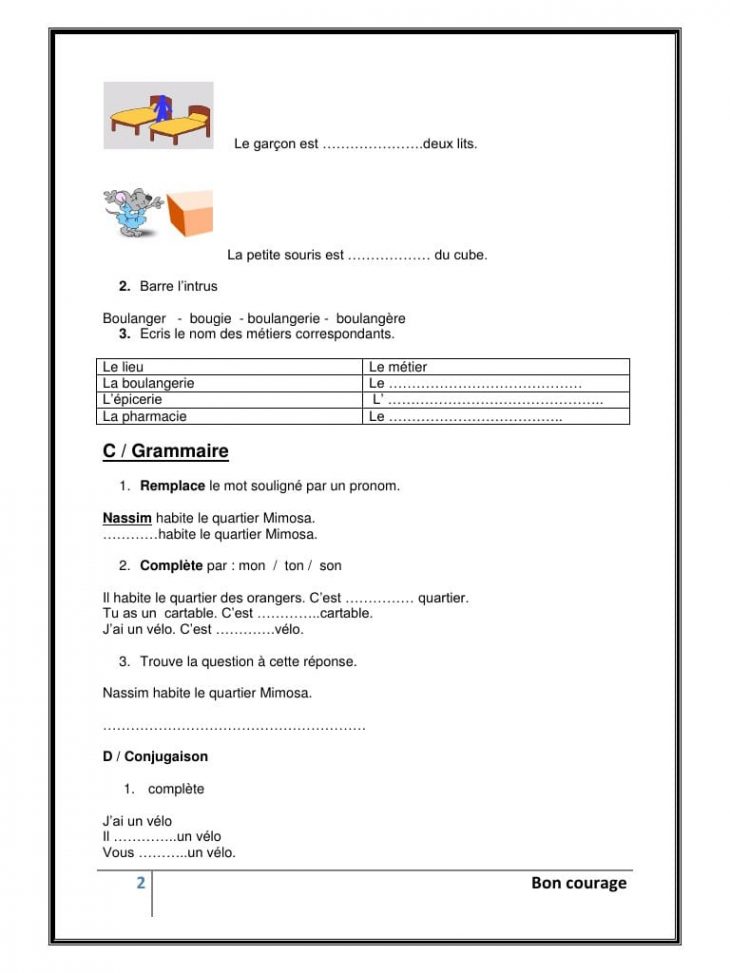 Evaluation 2 4Ap2G (1) – Fichier Pdf encequiconcerne Barre L Intrus