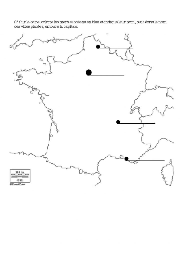 Évaluation Cartes Et Légendes-Ce1 – La Classe De Bertaga pour Carte De France Ce1