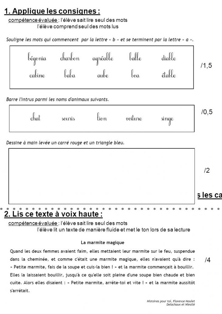 Evaluation De Milieu De Ce1 Français – Ppt Video Online à Barre L Intrus