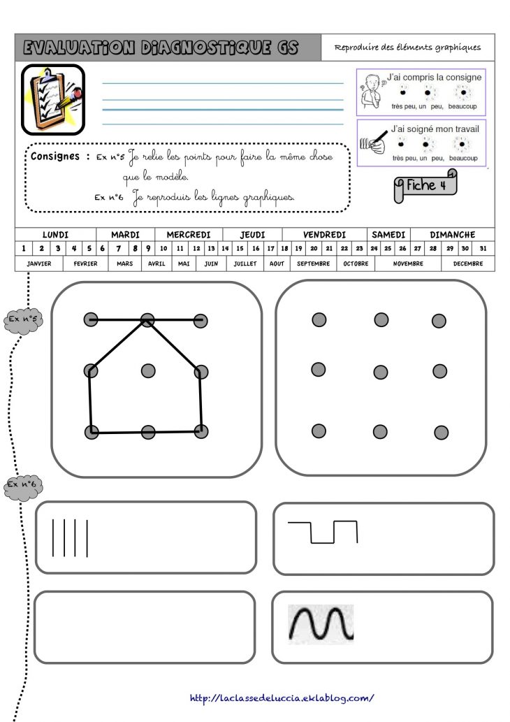 Evaluation Diagnostique Gs – La Classe De Luccia ! concernant Évaluation Graphisme Ms