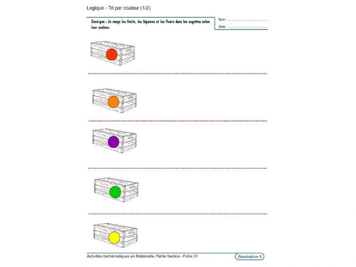 Evolu Fiches – Activités Mathématiques En Petite Section destiné Activité Maternelle Petite Section