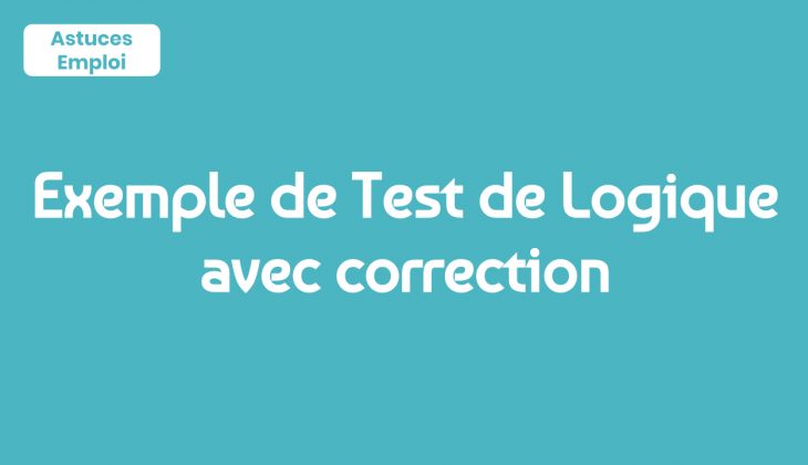 Exemple De Test De Logique Avec Correction Pdf – Astuces Emploi à Exercice De Logique Gratuit