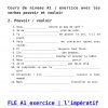 Exercice A1 Français | Pouvoir Et Vouloir,fle A1 tout Exercice Francais Facile