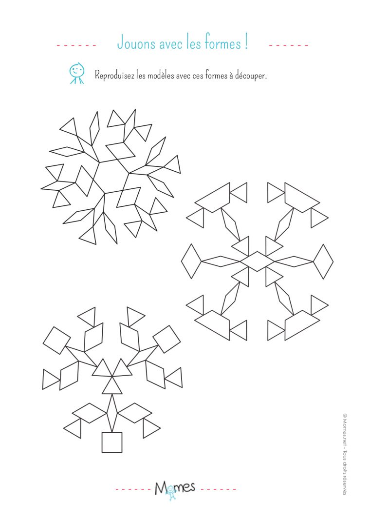 Exercice Avec Des Formes À Découper (4) – Momes à Formes À Découper Maternelle