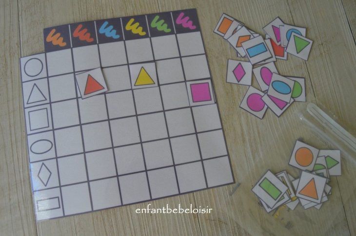 Exercice Couleur Forme Et Logique – Imprimable | Apprendre pour Jeux Pour Apprendre Les Formes Et Couleurs