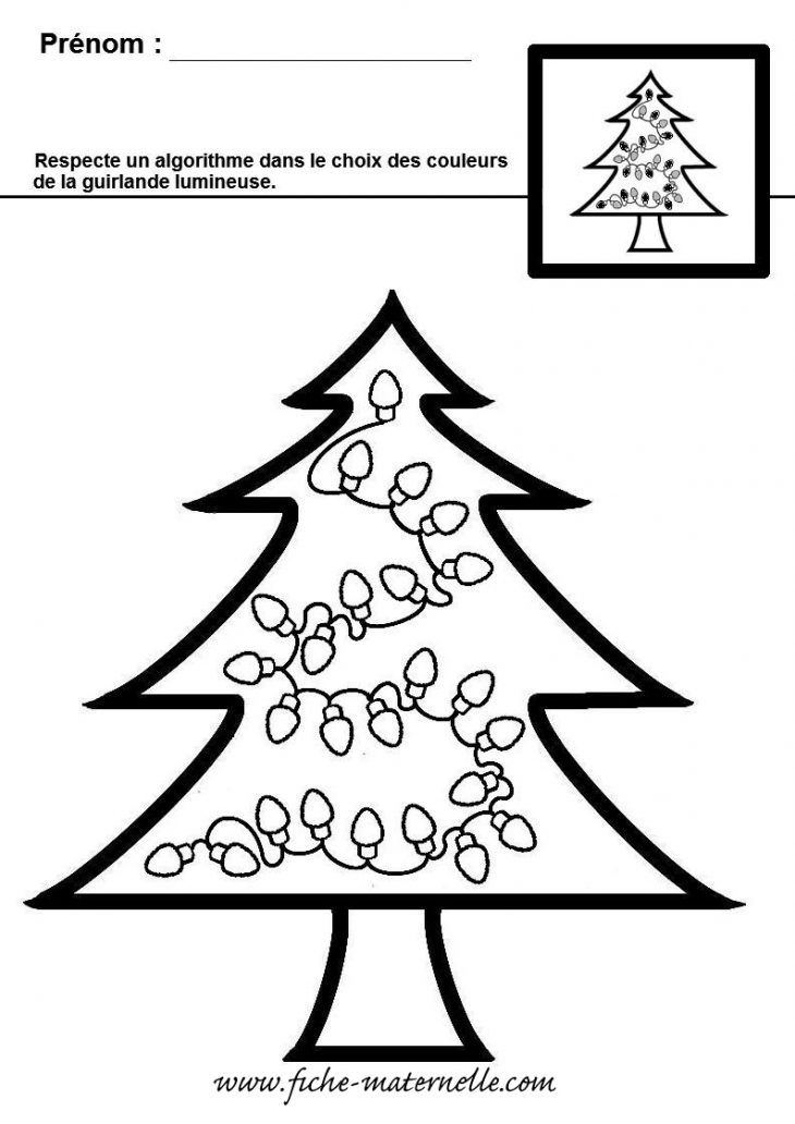 Exercice De Maths En Maternelle Sur Le Thème De Noël : Ms Et Gs concernant Noel Maternelle Grande Section