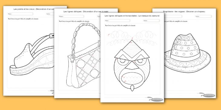 Exercices Maternelle Motricité Fine Par Le Dessin A Imprimer avec Graphisme Vagues Ms