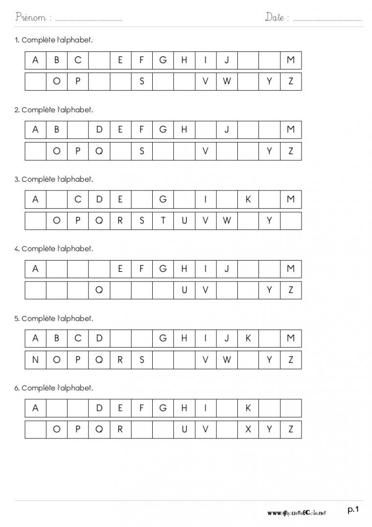 Exercices Ordre Alphabétique – Ritamoutarde En Clis concernant Exercice Sur L Alphabet