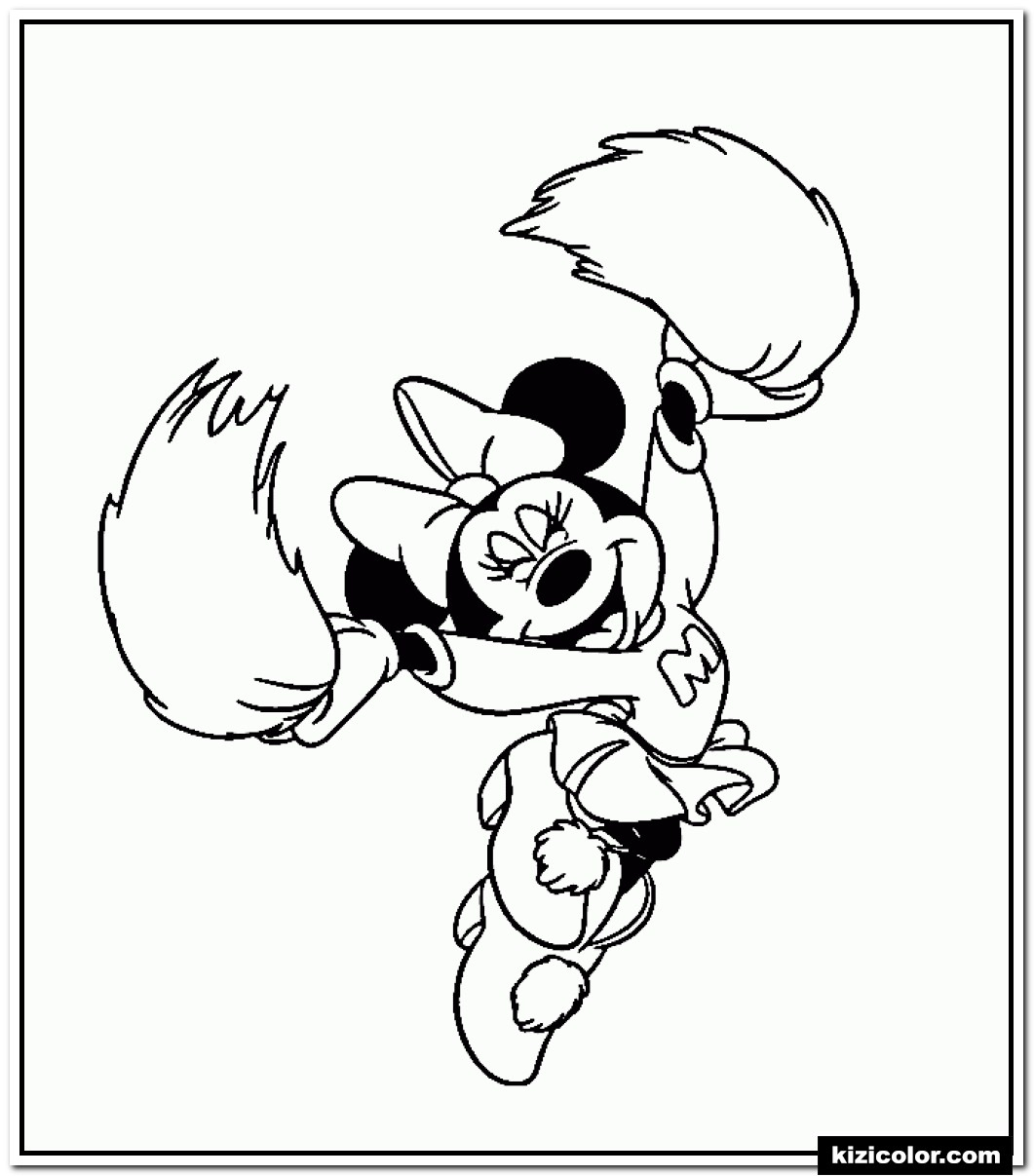 🎨 Filles Disney Minnie Mouse - Des Pages À Colorier à Coloriage Gratuit À Imprimer Pour Fille