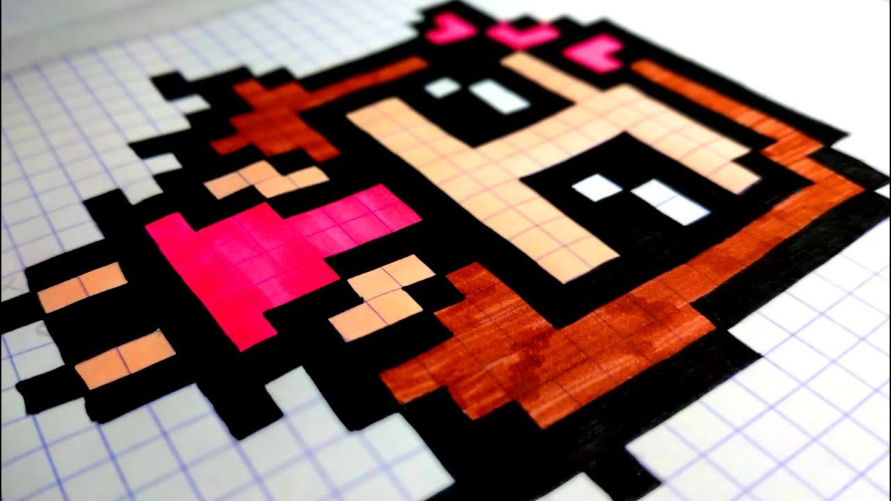 🔴 How To Draw Easy A Kawaii Girl In Pixel Art [Asmr] encequiconcerne Pixel Art Facile Fille