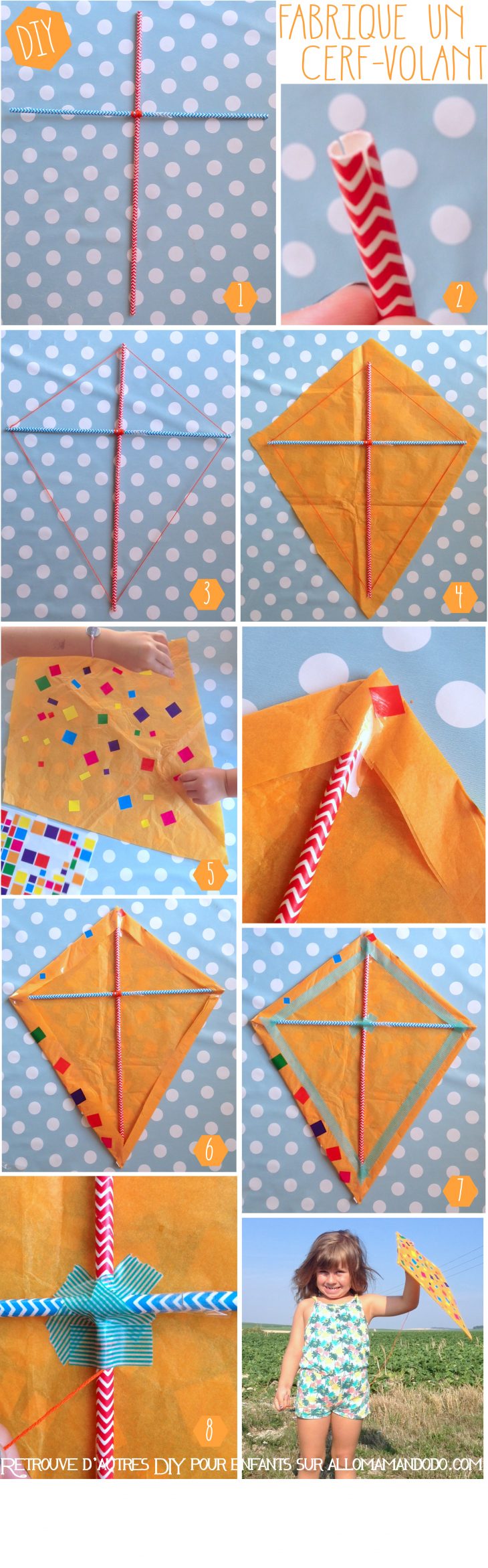 Fabrique Un Cerf-Volant! (Activité Pour Enfant, Diy, Tuto destiné Activité Manuelle Rapide Primaire